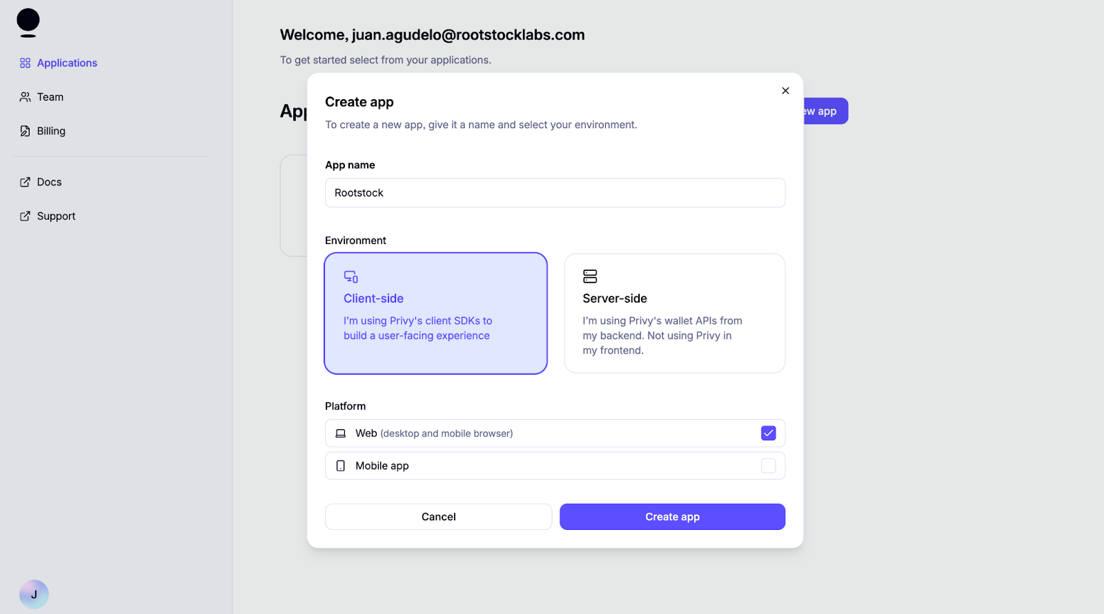 Privy Create App