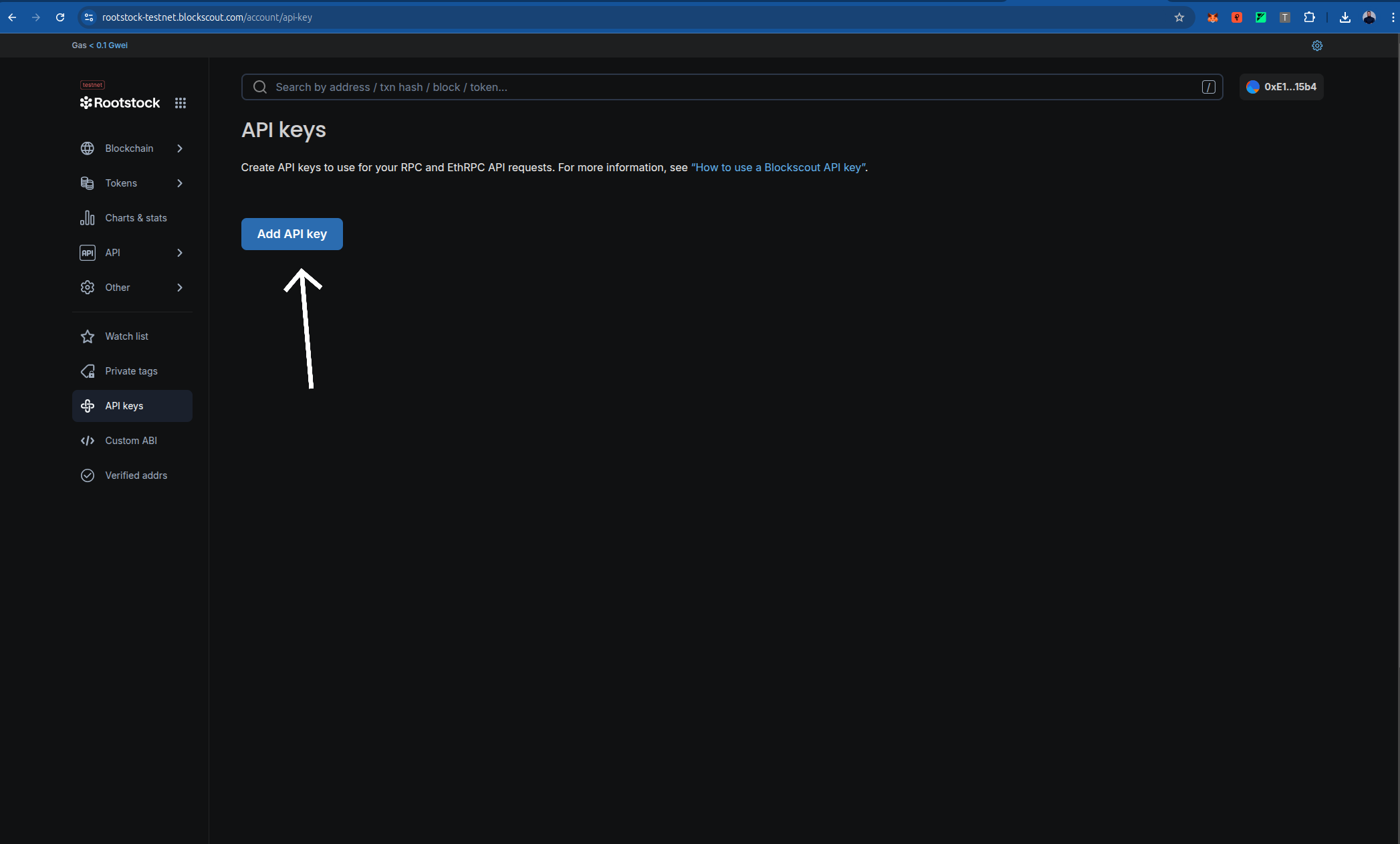 Create API Key